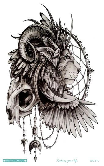 Tattoo Lion skull @ Tattstore